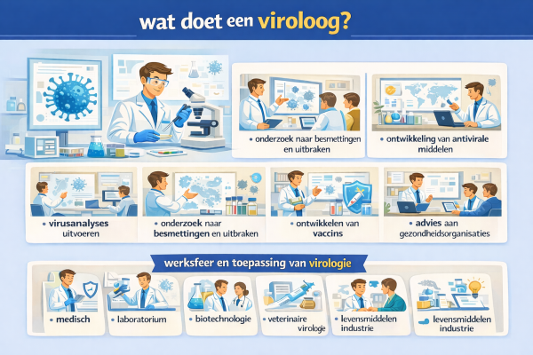 Alles over het beroep viroloog Wat doet een viroloog